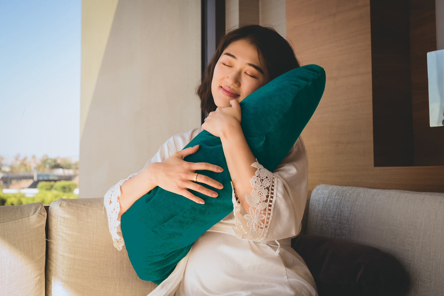 Hiamom Crescent™ Full Body Pregnancy Pillow