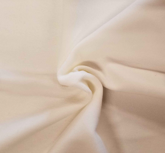 White sateen organic cotton cover 